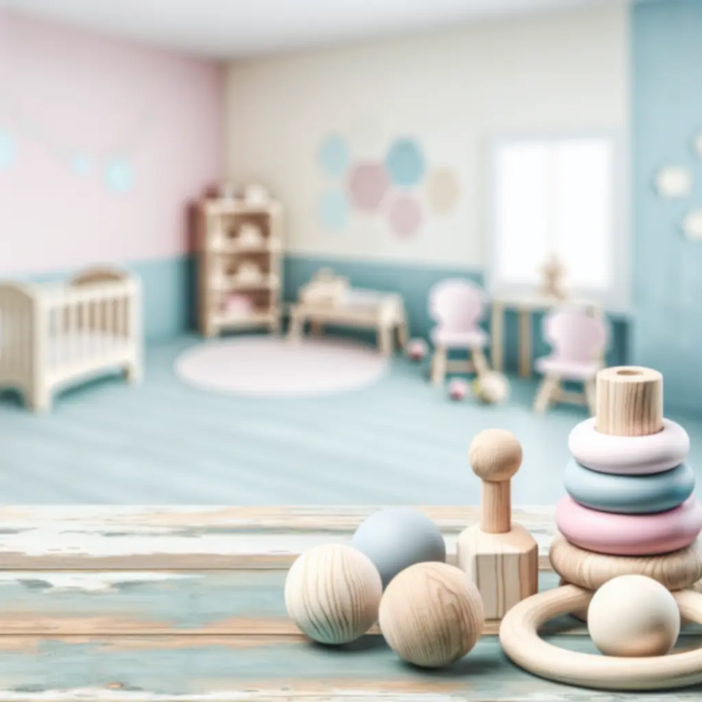 Edukacyjne drewniane zabawki rozwijające zmysły