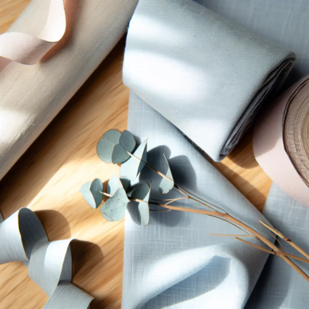 Tekstura organicznej bawełny w delikatnych odcieniach